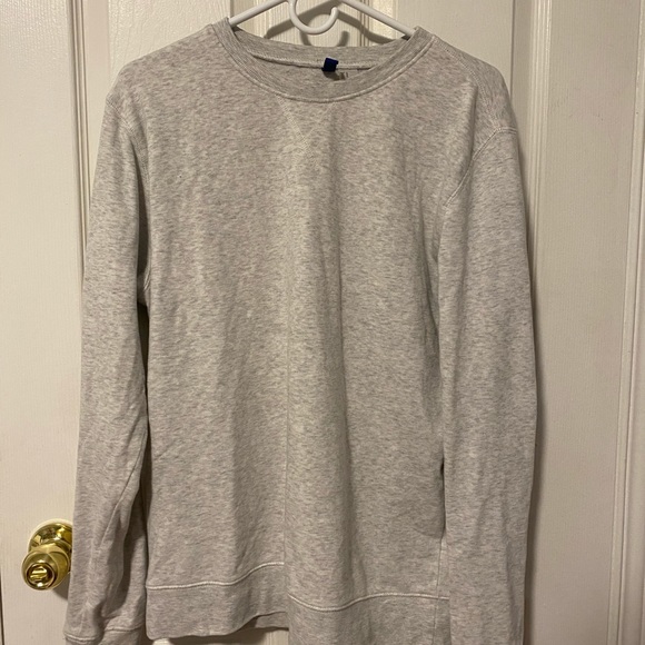 Heather Grey Long-sleeve Crewneck - Picture 1 of 2